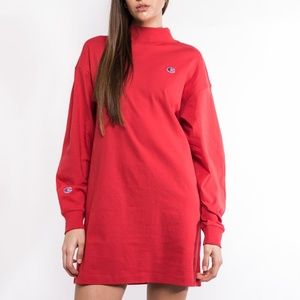 Kith X Champion Molly L/S Dress Red XS NEW!